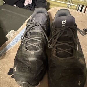 On Running Women's Charcoal Athletic Shoes WATERPROOF